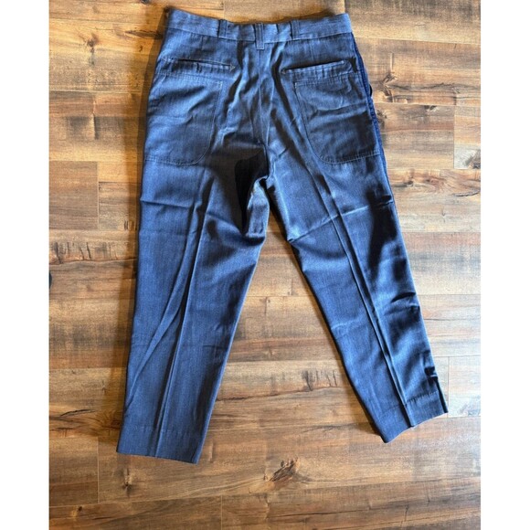 Vintage USPS Mailman Uniform Wool Winter Pants Postal Service Post Office Blue - Picture 2 of 8